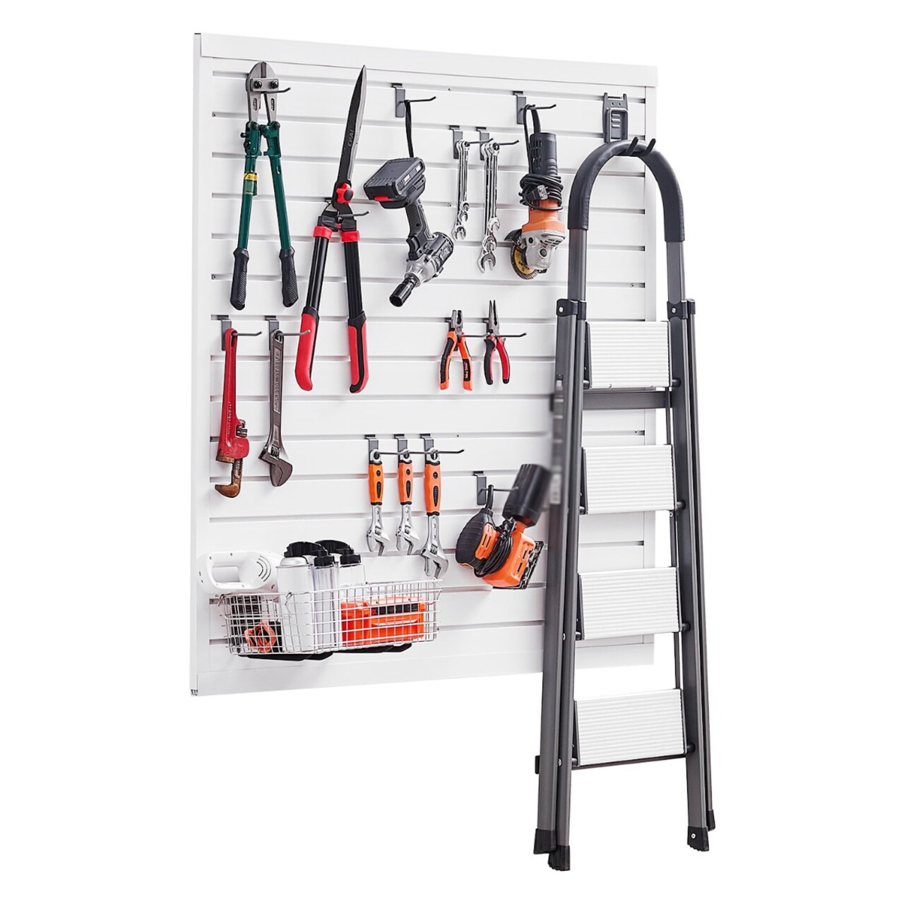 PVC Slat Wall Panel Modular Design Easy Install Adjustable Storage and Display Panel